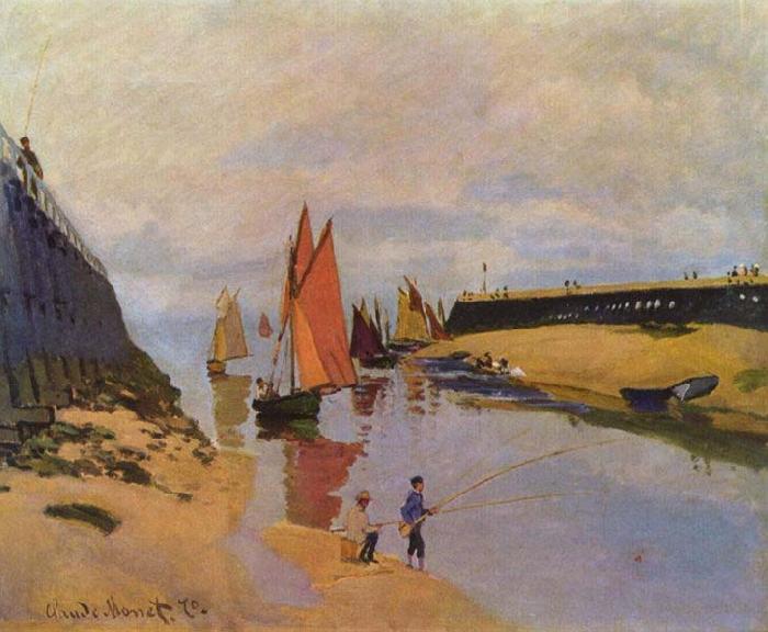 Claude Monet Hafen von Trouville oil painting image